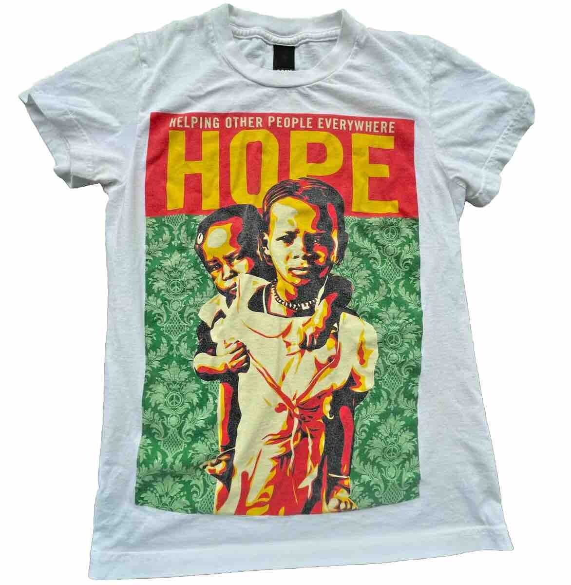 ALTRA Maglietta gigante Obey Hope: aiutare altre persone Shepard Fairey Awareness XS*