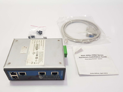 MOXA EDS-405A ETHERDEVICE SWITCH 1201000001300 REV 1.0