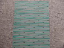 Ursus  A4 Designkarton - Konfirmation / Kommunion - Jesus Aqua - Fische Streifen