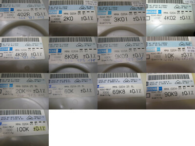 10x/50x/250x SMD-Widerstand 0,1% 25ppm Mini-MELF 0204 - Precision Resistor 0.1%