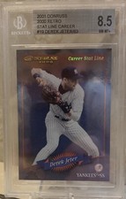 Derek Jeter 2001 Donruss 2000 #19 Retro Stat Line Career #’d /63 BGS 8.5