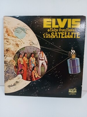 Elvis Aloha from Hawaii Via Satellite 2 Set Vinyl LP 1972 RCA VPSX-6089 