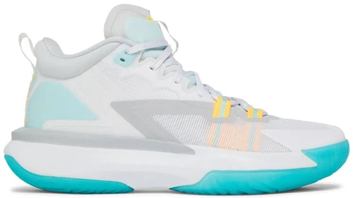Jordan Zion 1 PF White Dynamic Turquoise