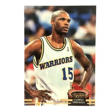 Latrell Sprewell 1992-93 Topps Stadium Club Rookie Card #320 NBA Warriors . rookie card picture