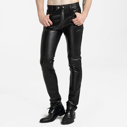 Men Faux Leather Trouser Wet Look 