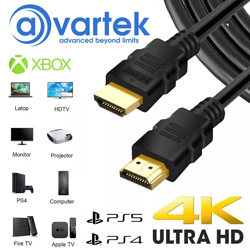 4K HDMI CABLE FAST SPEED LEAD HIGH HDTV 2160P GOLD PREMIUM PLATED