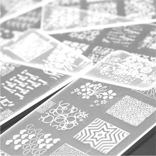 Nail Art Stamp Stencil Stamping Template Plate Set Tool Stamper Design Ki-wq - Picture 10 of 12