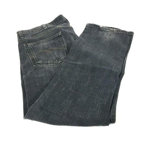 Slim Fit Straight Leg Black Jeans Size 