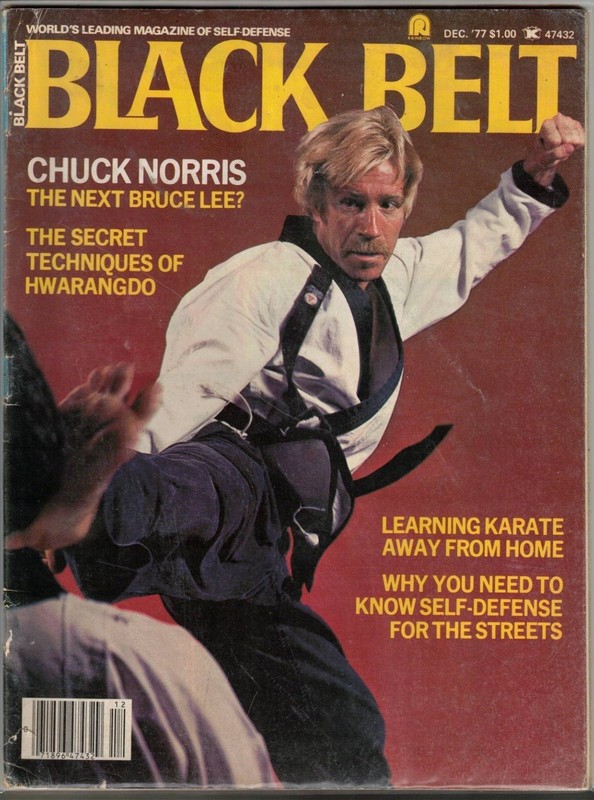 Black Belt Magazine, December 1977 featuring CHUCK NORRIS