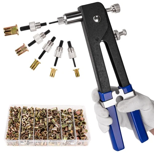 430Pcs Rivet Nut Tool Kit, Metric Rivnuts Assortment Kit (M8/M6/M5/M4/M3), Ri... - Picture 1 of 7