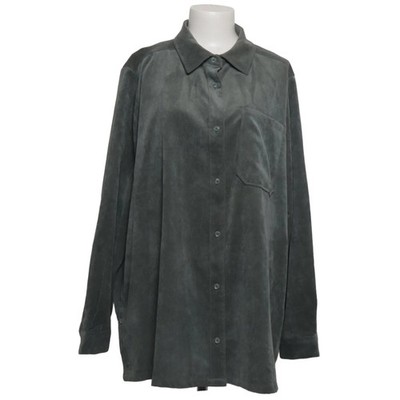 Gina Benotti, Hemd, Größe: XXL, Grau, Elasthan/Polyamid/Polyester, Streifen #pVU