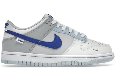 Size 4.5Y - Nike Dunk Low Ivory Hyper Royal (GS) FB1843-141 