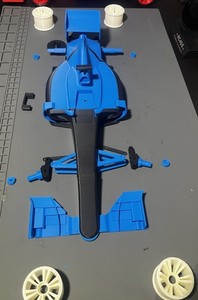 3D Printed F1 RC Car Chassis Kit - Unassembled 1/10 scale PLASTIC ONLY NO MOTOR
