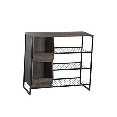  Afton 3-Tier Shoe Organizer with Storage Bins, Holds 6-9 Pairs - Sturdy Shoe 