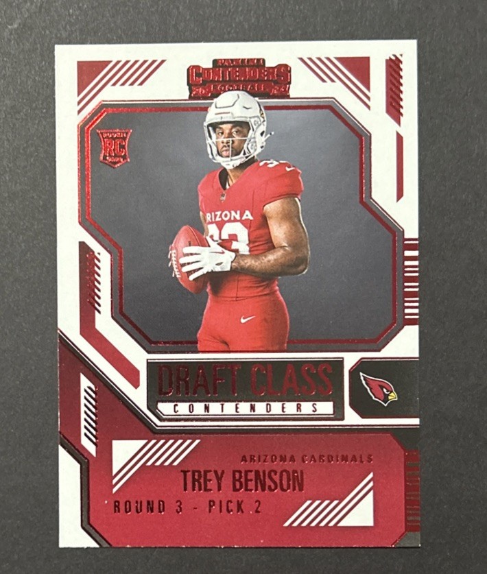 Trey Benson Panini Photogenic Rookie Pix #12 Red