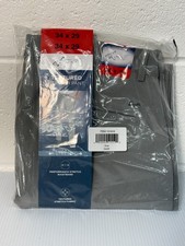 Greg Norman Men's Textured Chino Performance Stretch Pant Size 34x29 - Gray B19