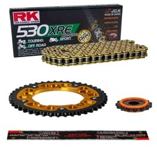 Kawasaki ZX9R (ZX900C) 98-99, Kettensatz RK XRE gold SILENT STEALTH Nietschloss