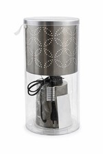 Lampada da Tavolo 32cm Luce Lumetto Comodino Base Ceramica Attacco E14 Moderno