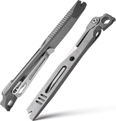 Mighty Mini Bar - Titanium sleutelhanger koevoet, ultra