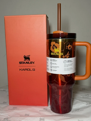 #ad The Stanley 1913 x KAROL G 40 oz Quencher H2.O FlowState Tumbler Limited Edition $89.99