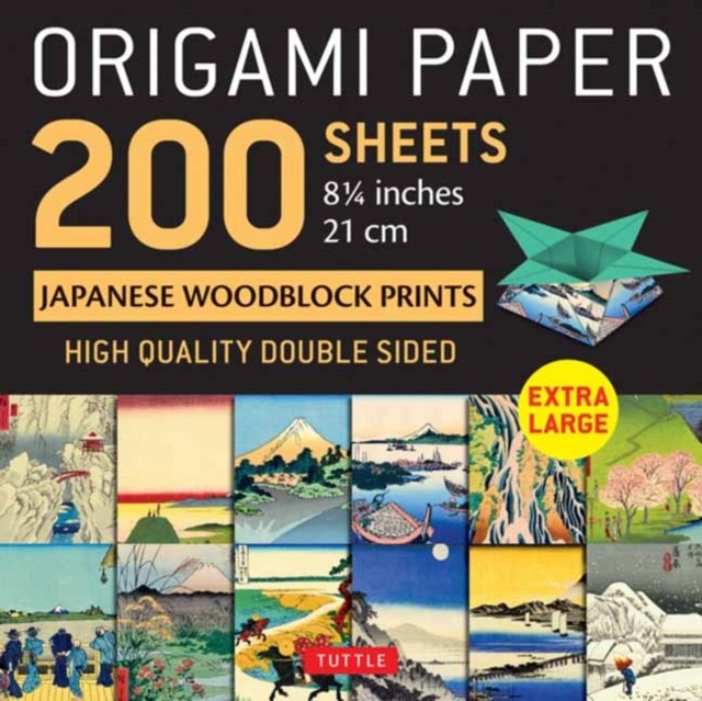 Origami Paper 200 sheets Japanese Woodblock Prints 8 1/4"" by Tuttle Publishing