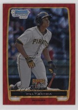 2012 Bowman Chrome Prospects Red Wave Refractor 13/25 Willy Garcia #BCP168 ms9