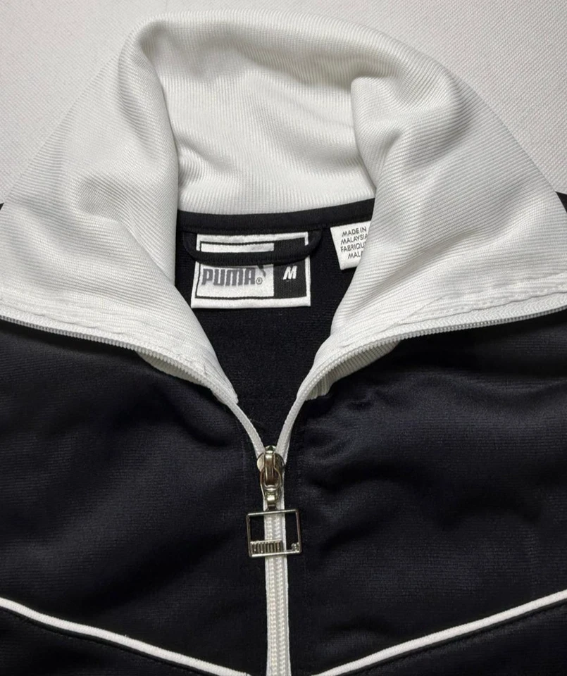 Puma men's sweatshirt white and black vintage |M - Image 4 of 4