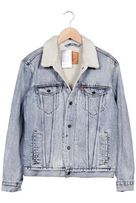 Levis Jacke Herren Anorak Jacket Kurzmantel Gr. M Baumwolle Hellblau #5vv51bw