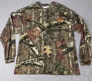 Mossy Oak Camouflage Long Sleeve T-Shirt, Size XL. Great Condition. Hunting ￼