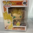 Funko POP! Dragon Ball Z Super Saiyan 3 Goku #492 Glow Gamestop Exclusive Anime