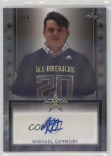 2020 Leaf Metal US Army All-American Bowl Tour 4/6 Michael Carmody Auto k4s