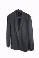 Express Men's Black Solid Blazer Regular Size M Made in Cambodia