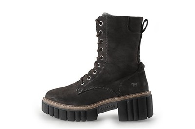 Mustang Damen Schnurstiefel in größe EU 36 Grau