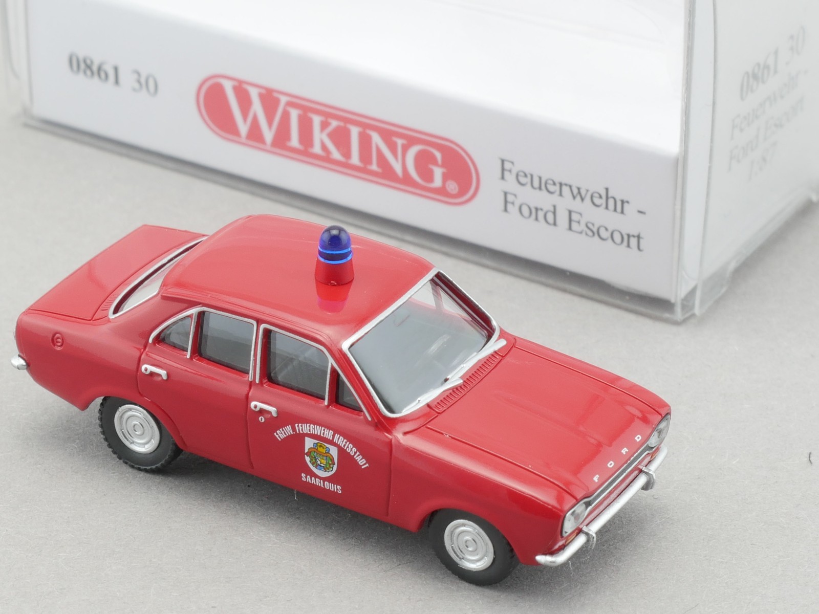 Wiking 0861 30 Ford Escort Fire Department Saarlouis FFW 1:87 Mint! OVP