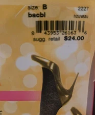 SPANX Star Power Black Nouveau Patterned Shaping Tights  Sz B