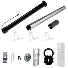Funk Komplett-Set SW60: Rolladenmotor + Fernbedienung + Rolladenwelle + Zubehör