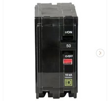 Square D QO250 2-Pole 50-Amp 120/240V Plug-In Circuit Breaker