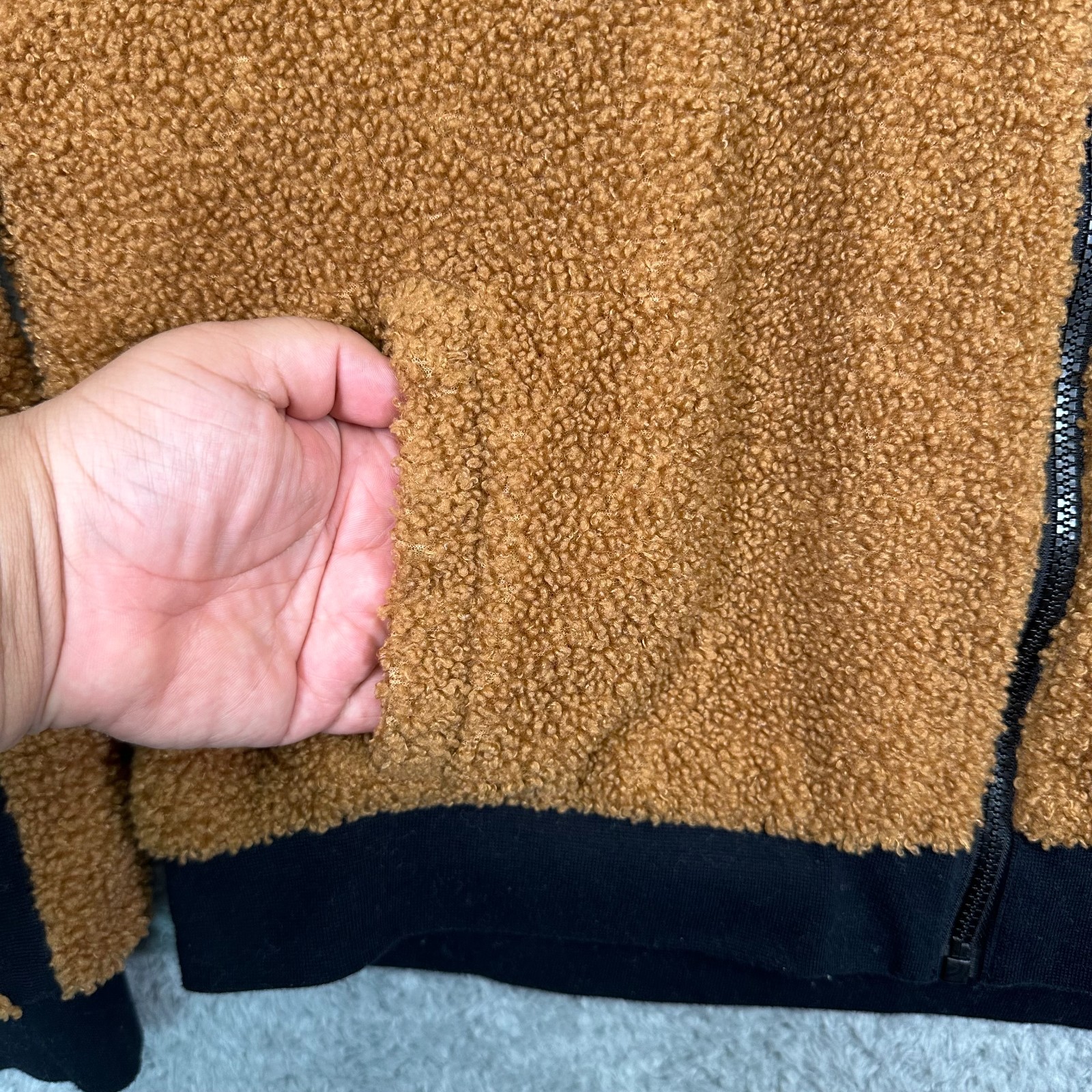 Fabletics Spencer Reversible Teddy Bomber Jacket … - image 11