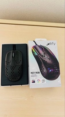 Xtrfy MZ1 RGB Gaming Mouse Black Color Wired PC Peripherals Used
