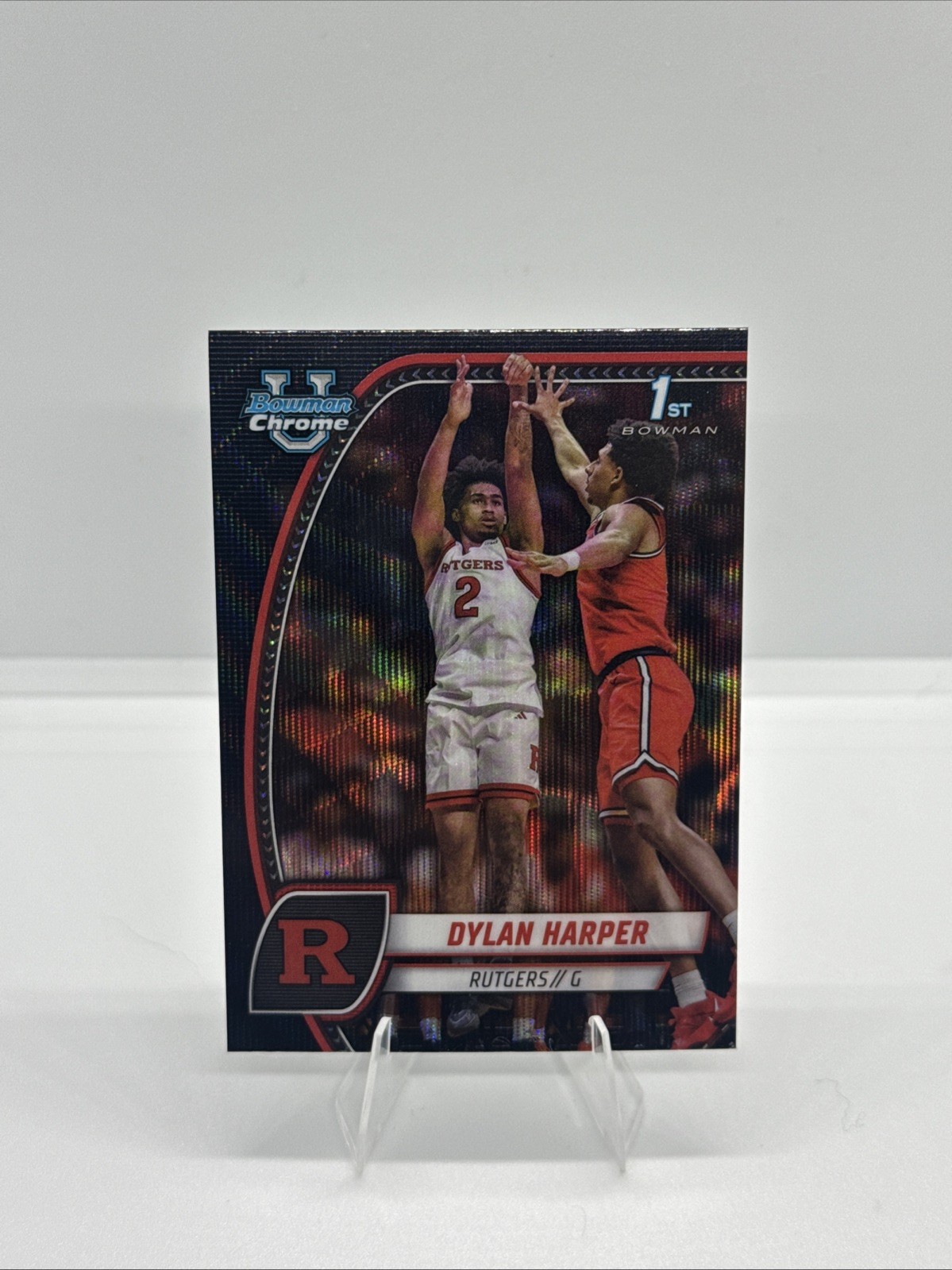 2024-25 Bowman University Chrome - Dylan Harper #22 Black Wave Refractor (RC)