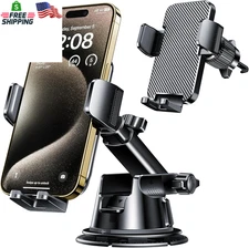 Car Phone Holder Mount Dashboard Windshield Air Vent Universal Hands Free