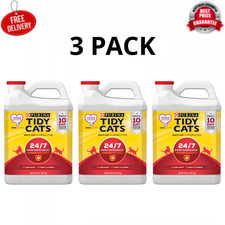 Purina Tidy Cats 24/7 Performance Clumping Cat Litter 20 lb Jug, 3 Pack