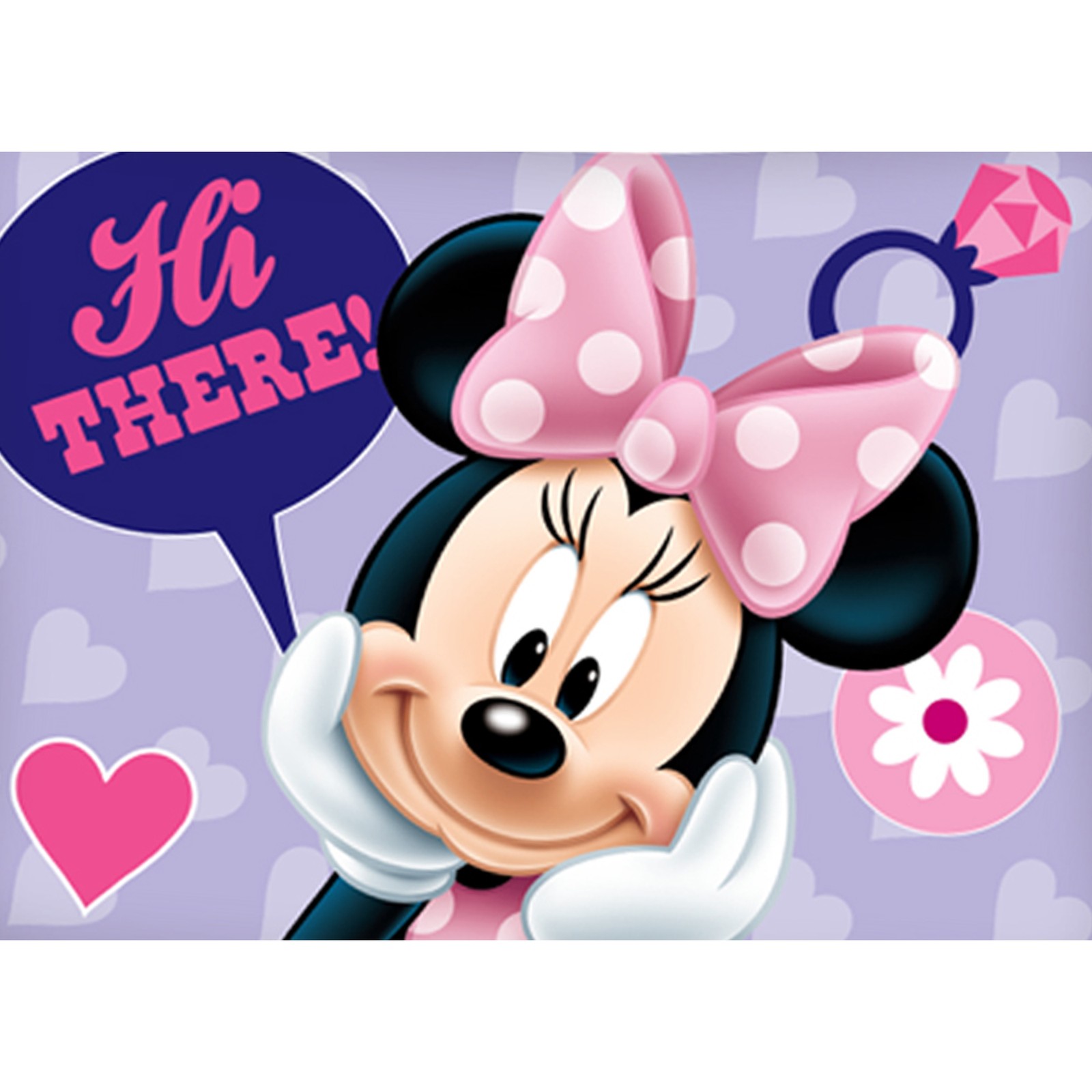 Biancheria da letto Disney bambino/neonato Minnie Mouse Hi There! | Linon / Renforcé foto 4
