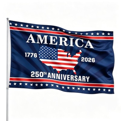 250 Anniversary Usa Flag, 250 Year American Anniversary Flag 3x5 FT 1776-2026...
