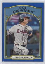 2021 Topps Heritage Minor League Edition Blue Border 18/99 Jesse Franklin V 1u6