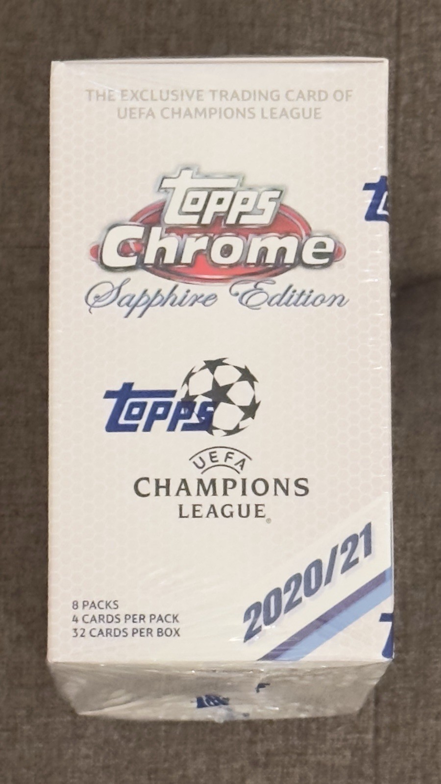 New Factory Sealed Topps Chrome Sapphire Edition UEFA Hobby Box  2020-21 view 5