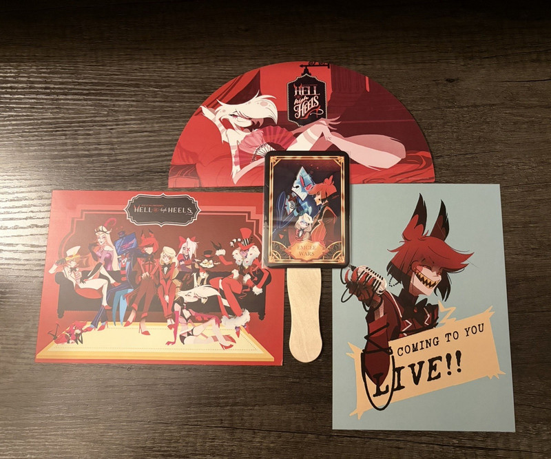 Hell or High heels exclusive card and Merchandise!