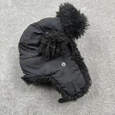 Mad Bomber Hat Winter Trooper Trapper Faux Fur Black Warm Outdoor Unisex