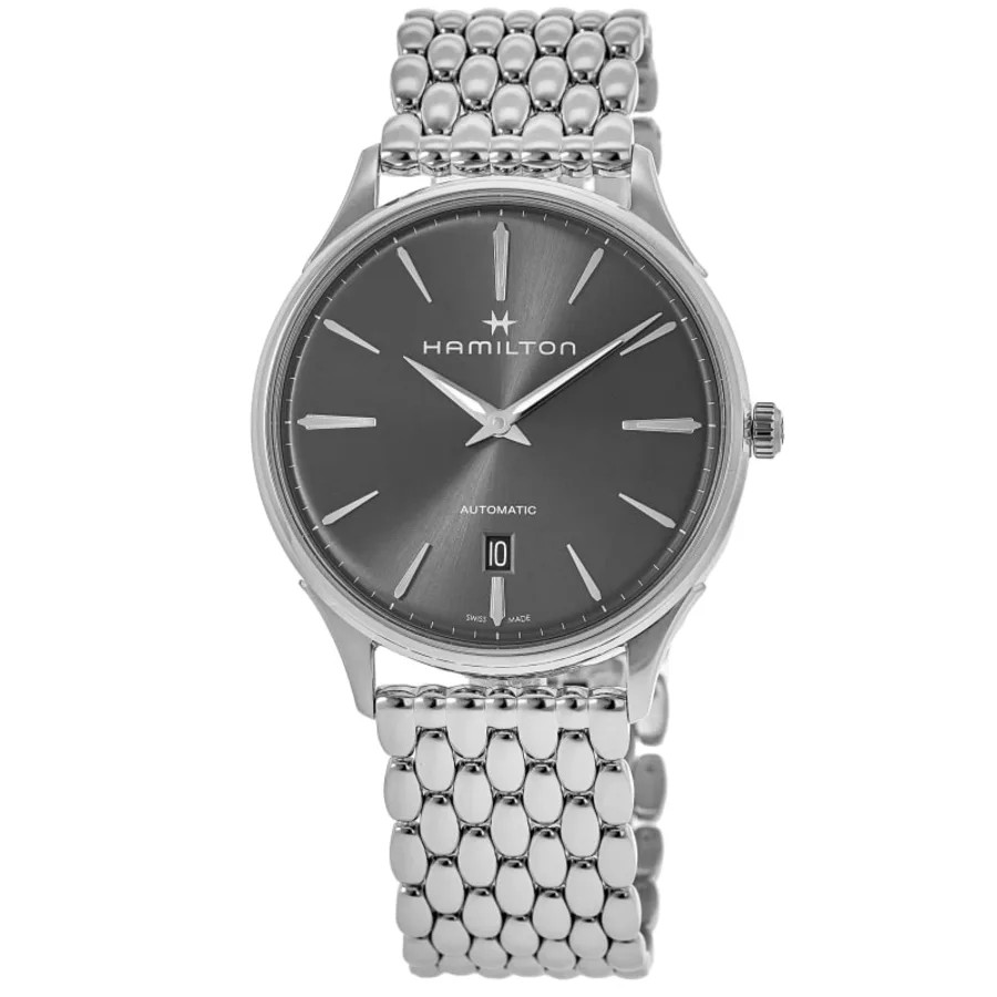 New Hamilton Jazzmaster Thinline Auto Grey Dial Men's Watch H38525181