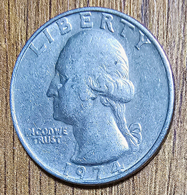 1974 Washington Quarter 25C Business Strike Philadelphia Copper KM#164